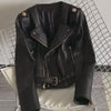 Women's Sheepskin Leather Moto Jacket