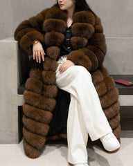 Custom Fox Fur Full-Length Coat