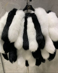 Genuine Fox Fur Tail Cape Wrap