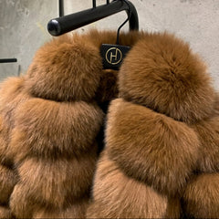 Custom Fox Fur Full-Length Coat
