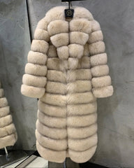 Custom Fox Fur Full-Length Coat