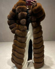 Custom Fox Fur Full-Length Coat