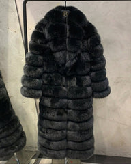 Custom Fox Fur Full-Length Coat