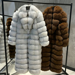 Custom Fox Fur Full-Length Coat