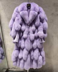 Luxury Fox Fur Tail Coat