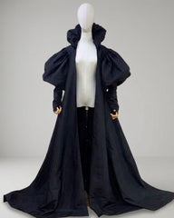  Couture Puff-Sleeve Opera Coat