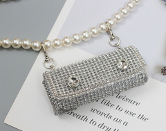 Elegant Handmade Pearl Belt Bag