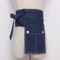 Premium Handmade Denim Pocket Waist Belt