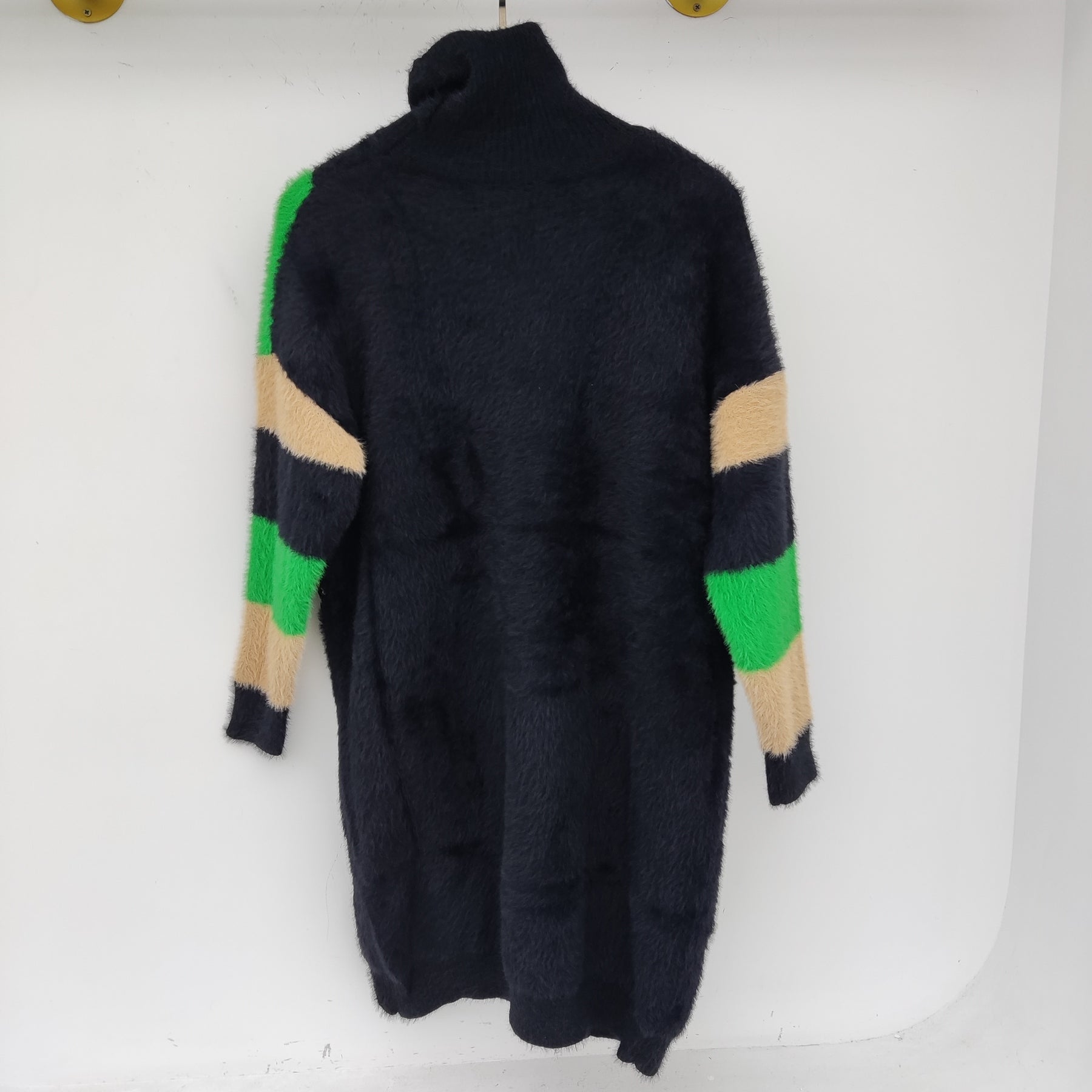 Turtleneck Sequin Sweater Dress