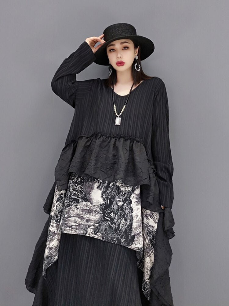 Vivian Asymmetrical Multi-Layer Dress