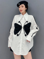 Butterfly Oversized Collar Blouse