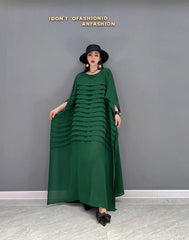 Laura Classic Loose Fit Green Dress