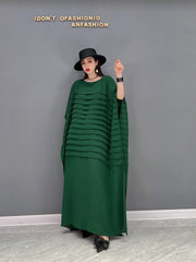 Laura Classic Loose Fit Green Dress