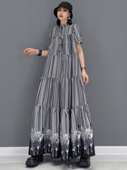 Luna Oversized Stripe Pullover Dress