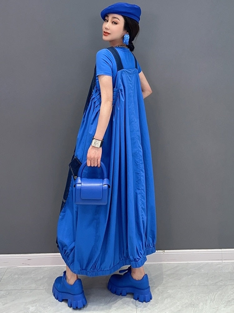 Amelie Oversized Blue Denim Dress