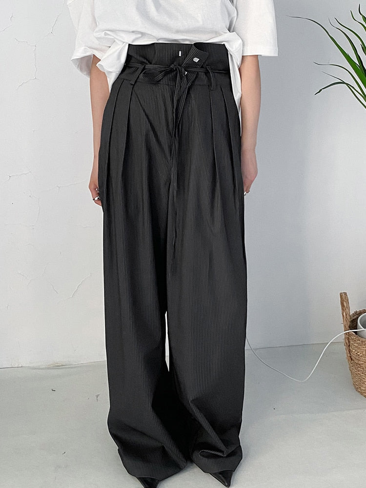 Luxe High Waisted Wide-Leg Trousers