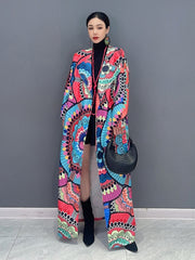 Everyday Floral Luxe Mosaic Long Coat