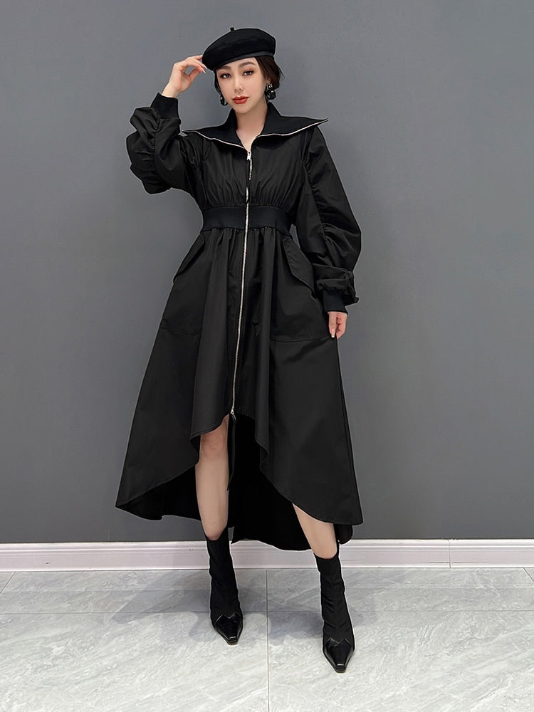 Layla Lapel Dress Coat Hybrid
